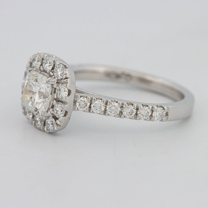 "Luna" Halo Solitaire - ZIZOV DIAMONDS