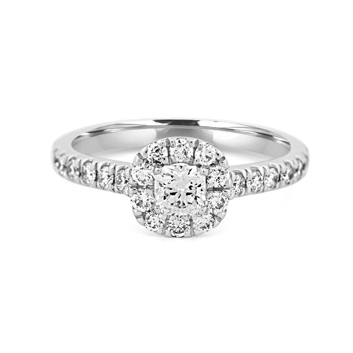 "Mathilda" Halo Solitaire - ZIZOV DIAMONDS