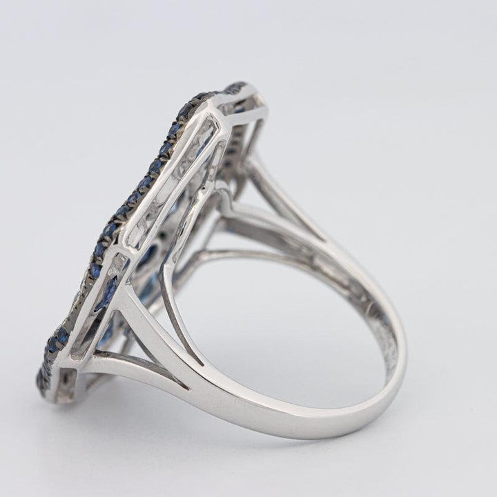 Mosaïc Blue Sapphire Gemstone Ring - ZIZOV DIAMONDS