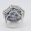 Mosaïc Blue Sapphire Gemstone Ring - ZIZOV DIAMONDS