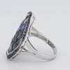 Mosaïc Blue Sapphire Gemstone Ring - ZIZOV DIAMONDS