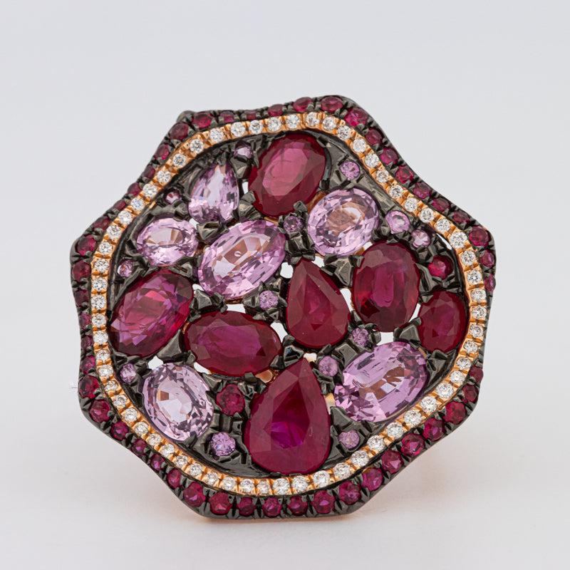 Mosaïc Gemstone Ring - ZIZOV DIAMONDS