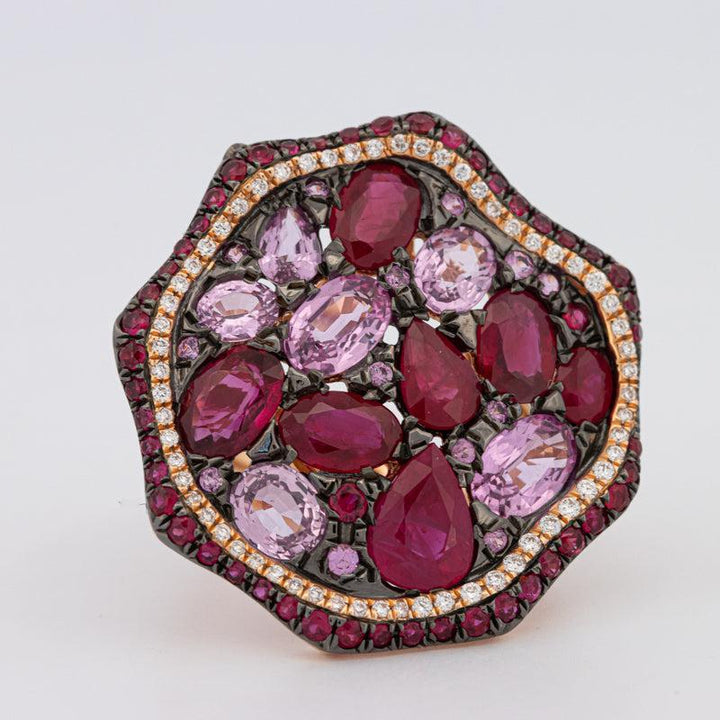 Mosaïc Gemstone Ring - ZIZOV DIAMONDS