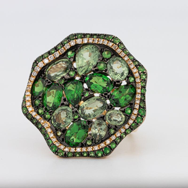Mosaïc Gemstone Ring - ZIZOV DIAMONDS