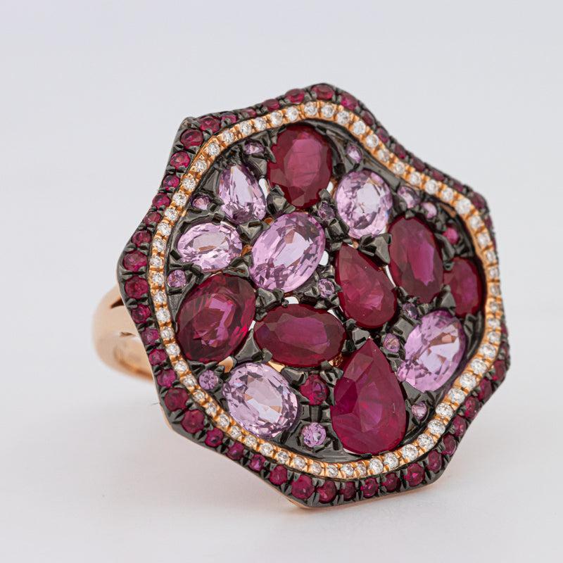 Mosaïc Gemstone Ring - ZIZOV DIAMONDS