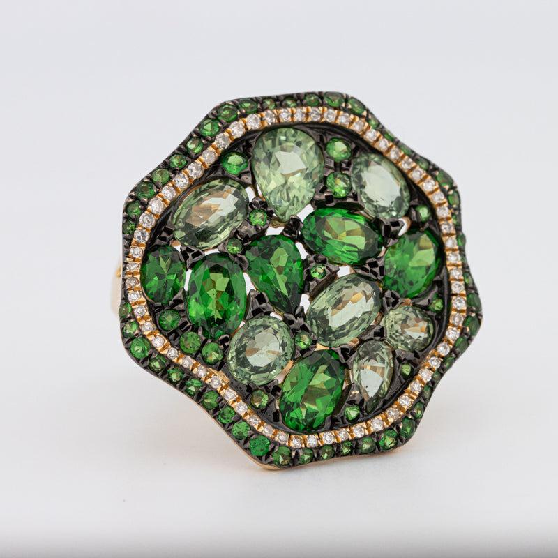 Mosaïc Gemstone Ring - ZIZOV DIAMONDS