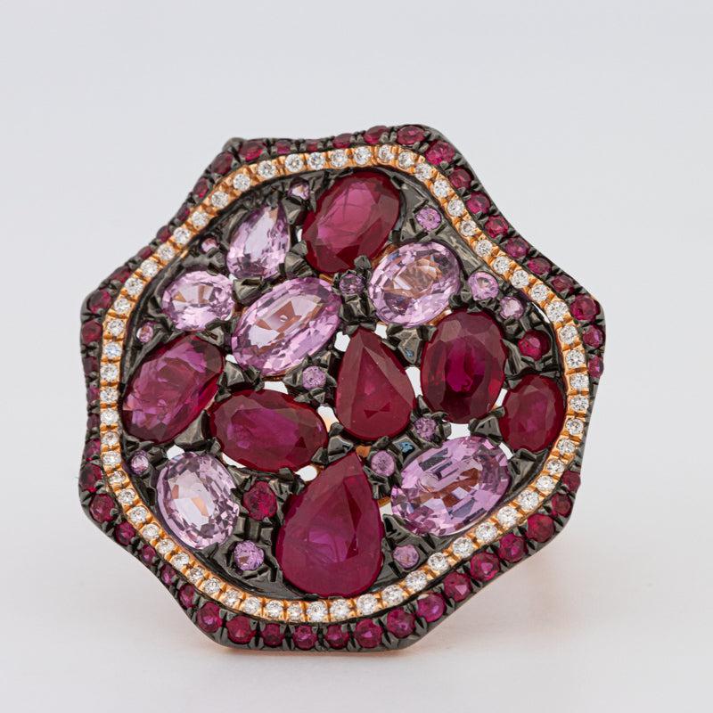 Mosaïc Gemstone Ring - ZIZOV DIAMONDS