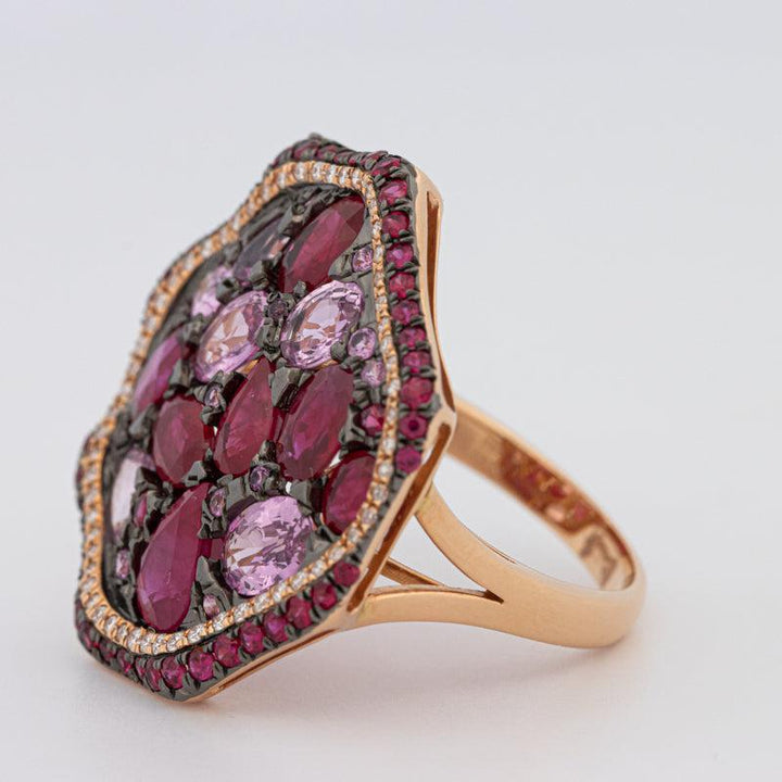 Mosaïc Gemstone Ring - ZIZOV DIAMONDS