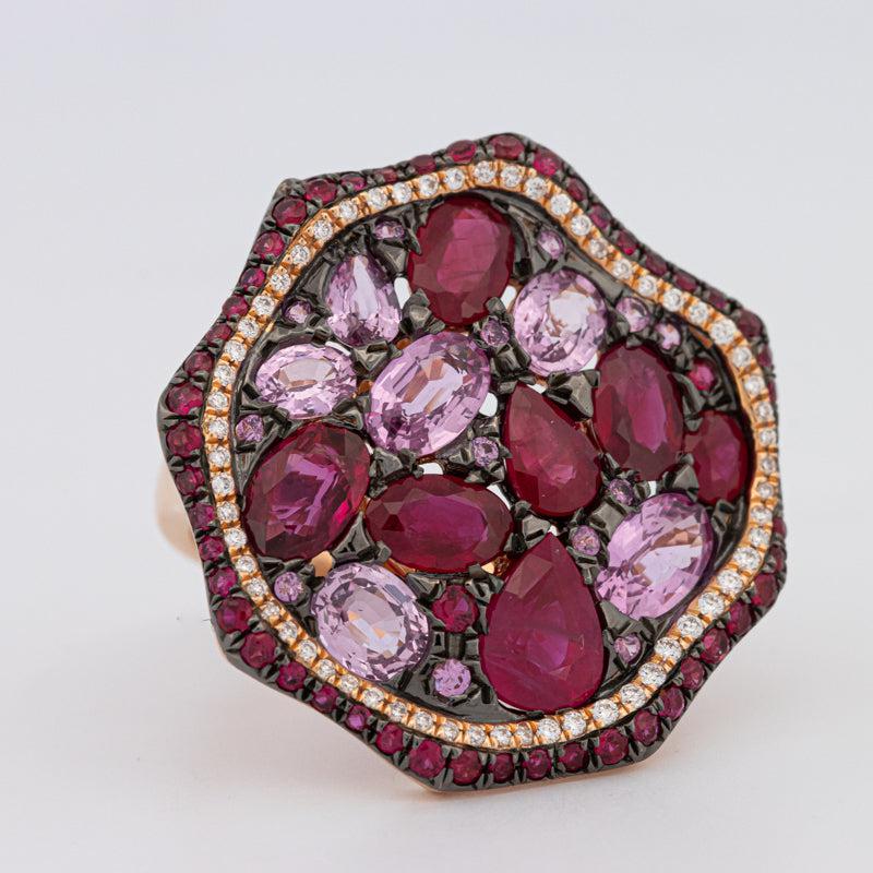Mosaïc Gemstone Ring - ZIZOV DIAMONDS