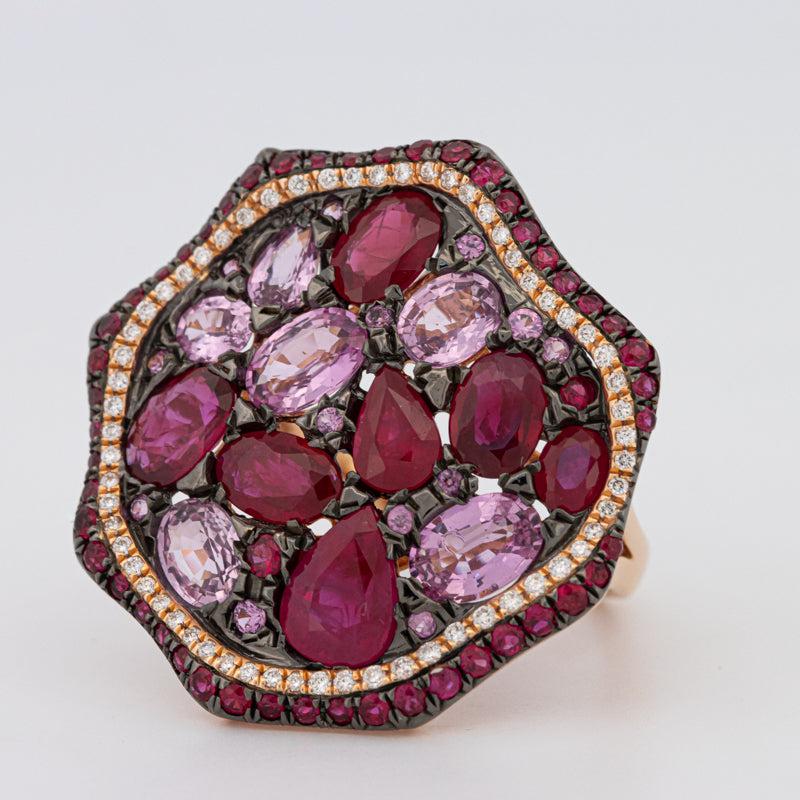 Mosaïc Gemstone Ring - ZIZOV DIAMONDS