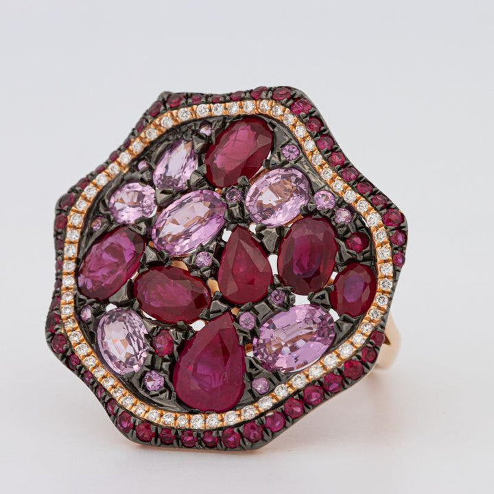 Mosaïc Gemstone Ring - ZIZOV DIAMONDS