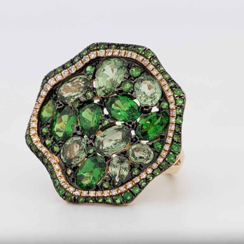 Mosaïc Gemstone Ring - ZIZOV DIAMONDS
