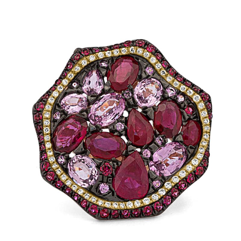 Mosaïc Gemstone Ring - ZIZOV DIAMONDS