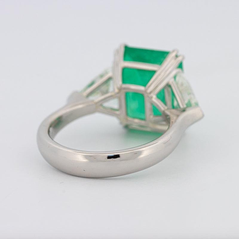 Natural Colombian Green Emerald Ring - ZIZOV DIAMONDS