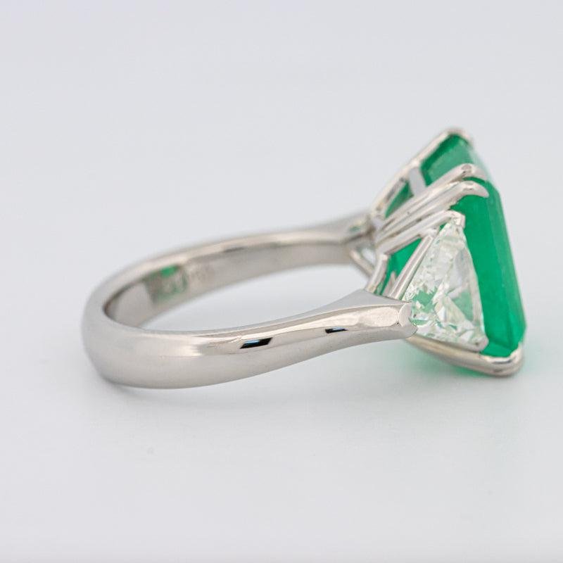 Natural Colombian Green Emerald Ring - ZIZOV DIAMONDS