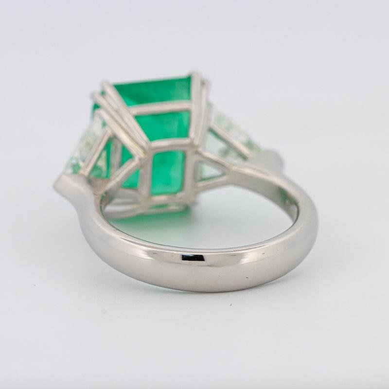 Natural Colombian Green Emerald Ring - ZIZOV DIAMONDS