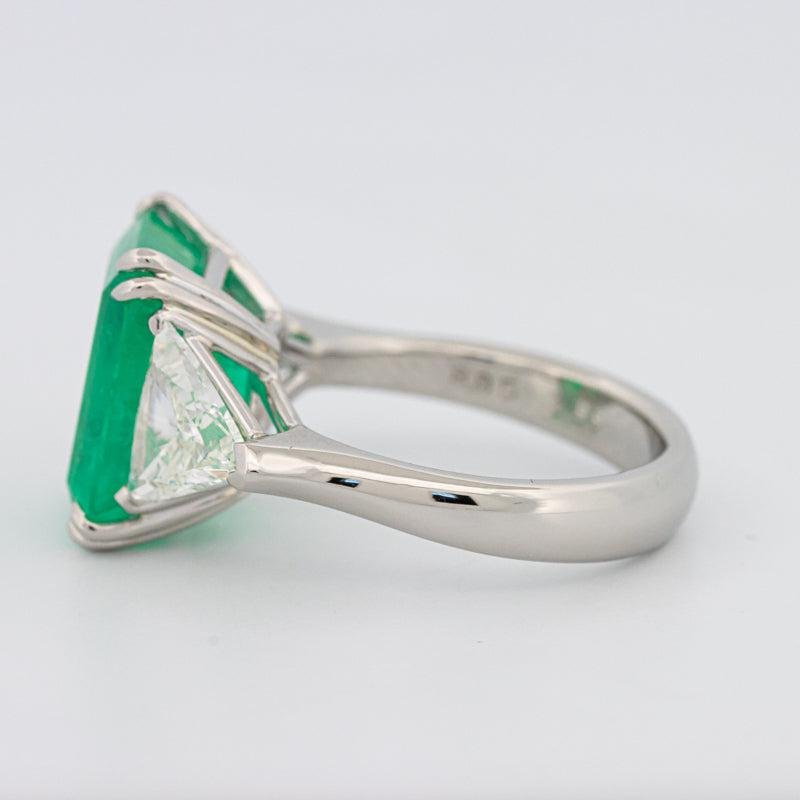 Natural Colombian Green Emerald Ring - ZIZOV DIAMONDS