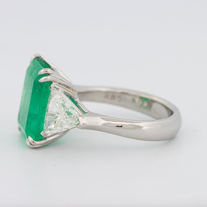 Natural Colombian Green Emerald Ring - ZIZOV DIAMONDS