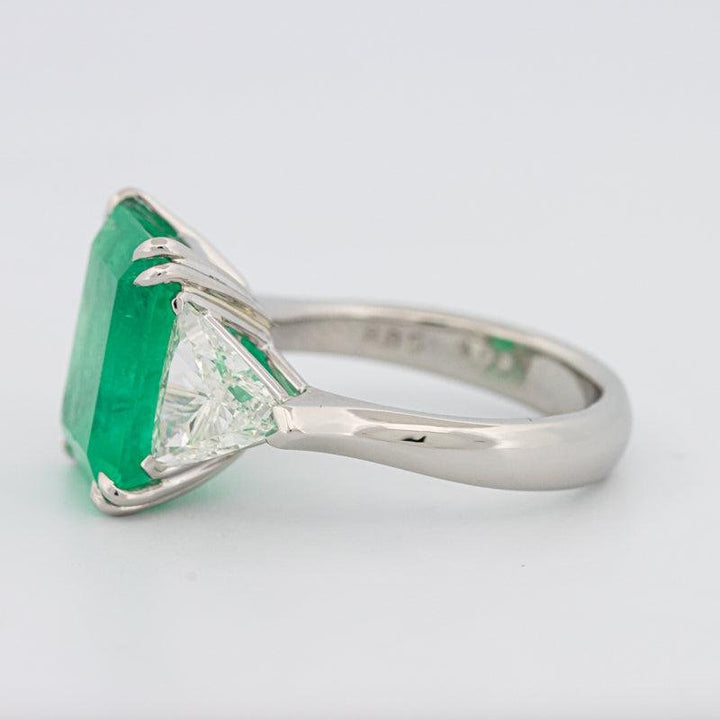 Natural Colombian Green Emerald Ring - ZIZOV DIAMONDS
