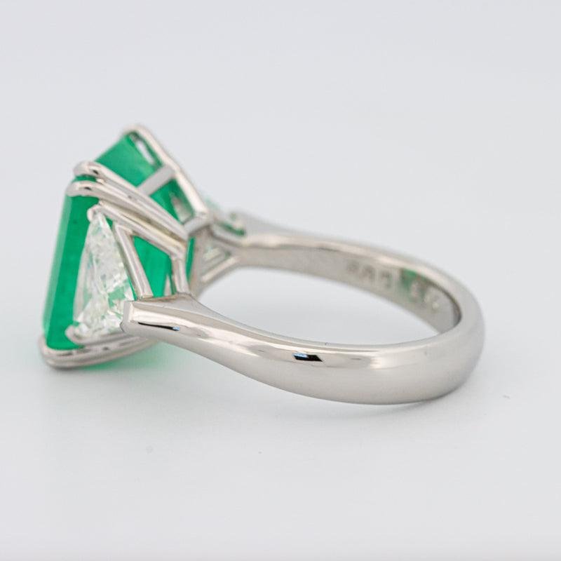 Natural Colombian Green Emerald Ring - ZIZOV DIAMONDS
