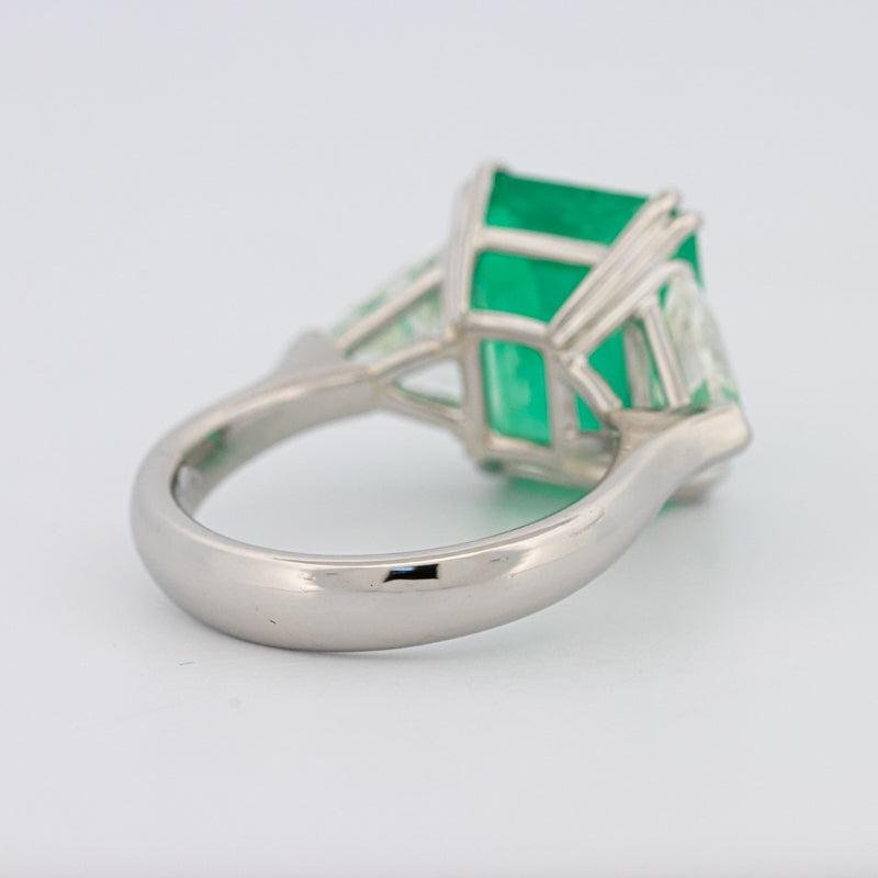 Natural Colombian Green Emerald Ring - ZIZOV DIAMONDS