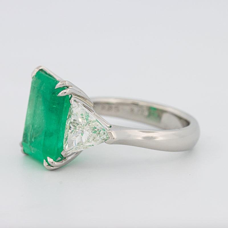 Natural Colombian Green Emerald Ring - ZIZOV DIAMONDS