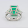 Natural Colombian Green Emerald Ring - ZIZOV DIAMONDS
