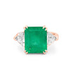Natural Colombian Green Emerald Ring - ZIZOV DIAMONDS
