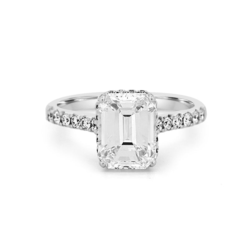 "Ophelia" Halo Solitaire - ZIZOV DIAMONDS