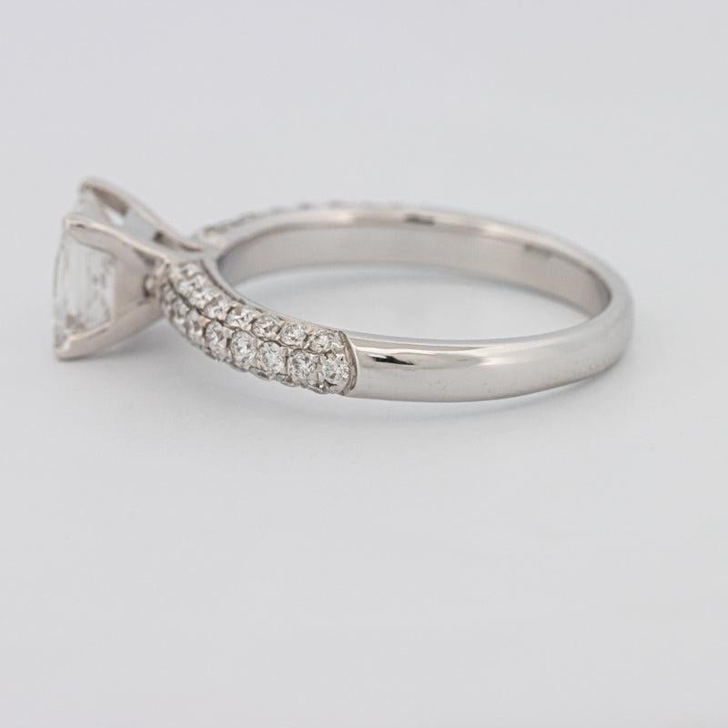 Princess Cut Solitaire Pave Ring - ZIZOV DIAMONDS