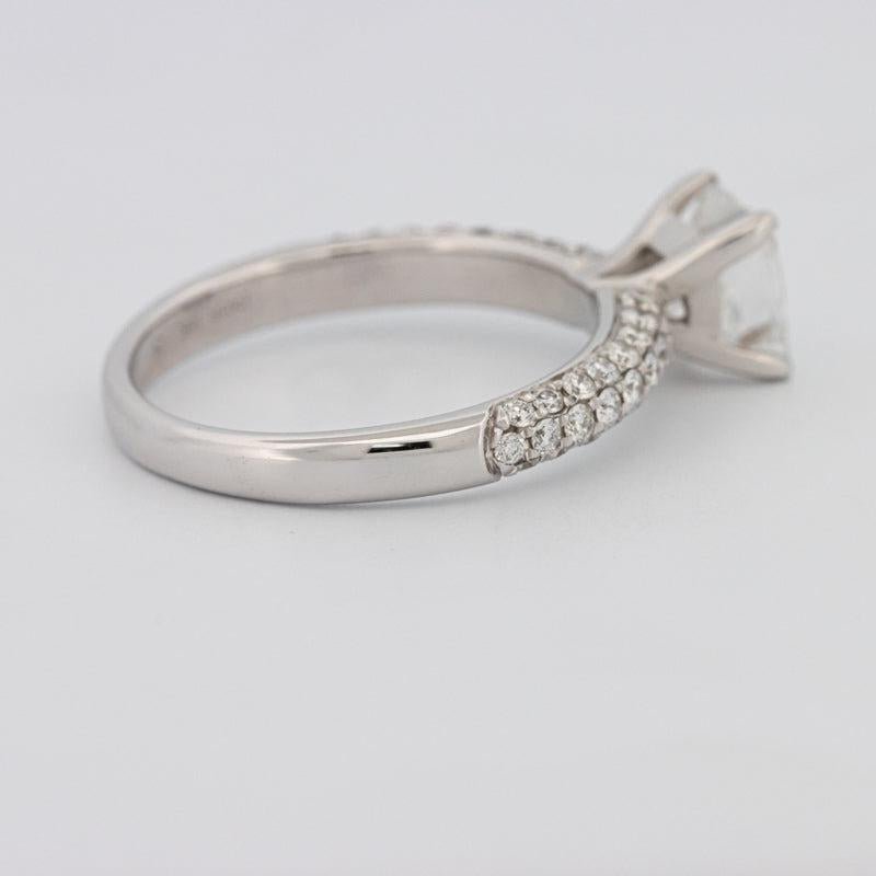 Princess Cut Solitaire Pave Ring - ZIZOV DIAMONDS
