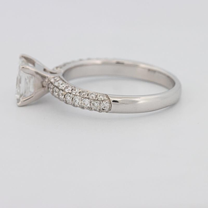 Princess Cut Solitaire Pave Ring - ZIZOV DIAMONDS