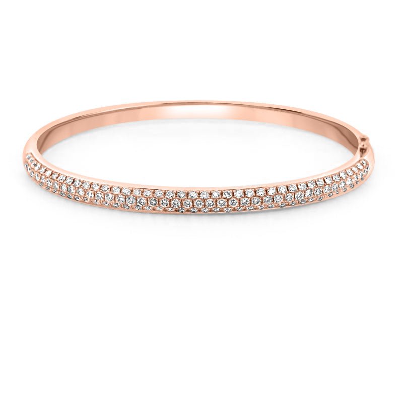 Rosé Bangle with Diamonds - ZIZOV DIAMONDS