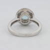 Round Aquamarine Halo Ring - ZIZOV DIAMONDS