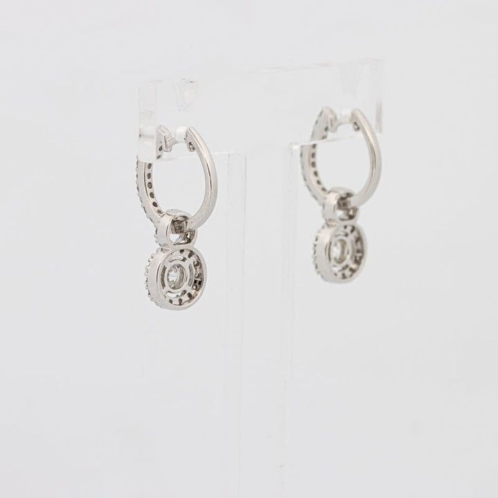 Round Solitaire Dangling Earrings - ZIZOV DIAMONDS