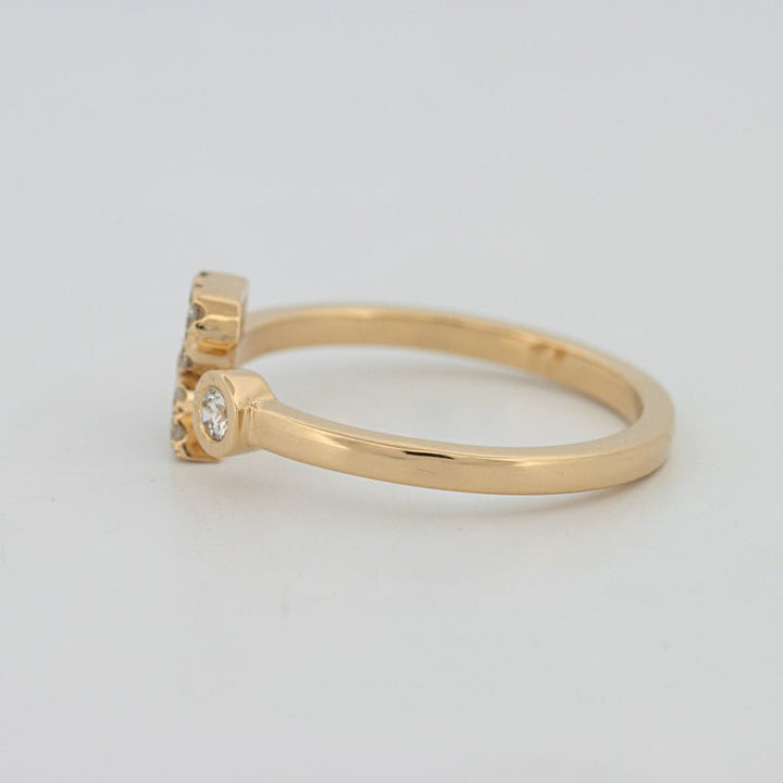 Single Initial "R" Diamond Ring - ZIZOV DIAMONDS