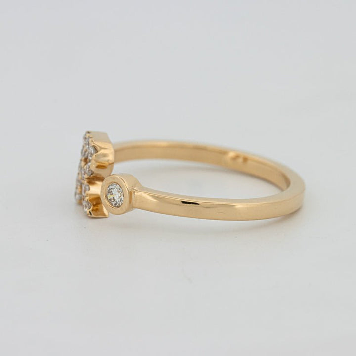 Single Initial "R" Diamond Ring - ZIZOV DIAMONDS