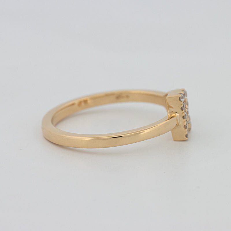 Single Initial "R" Diamond Ring - ZIZOV DIAMONDS