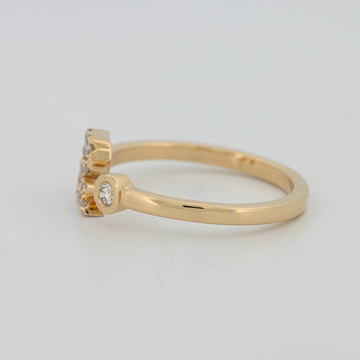 Single Initial "R" Diamond Ring - ZIZOV DIAMONDS