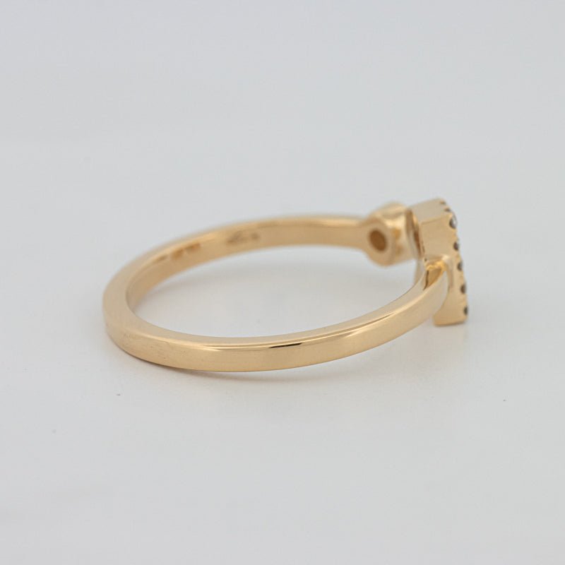 Single Initial "R" Diamond Ring - ZIZOV DIAMONDS