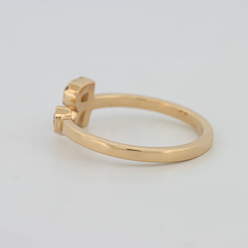 Single Initial "R" Diamond Ring - ZIZOV DIAMONDS