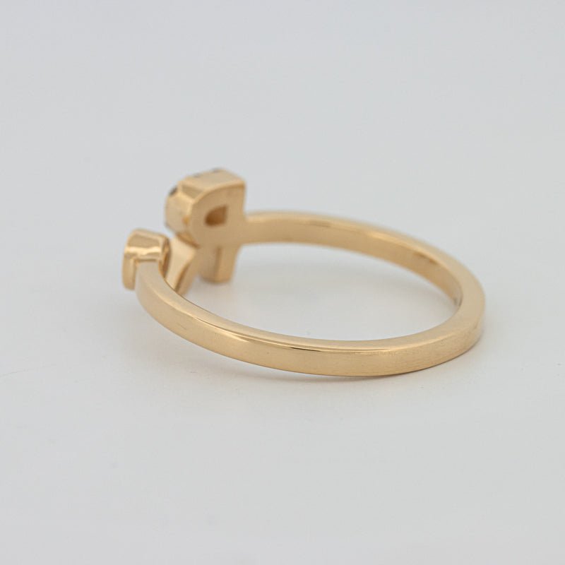 Single Initial "R" Diamond Ring - ZIZOV DIAMONDS