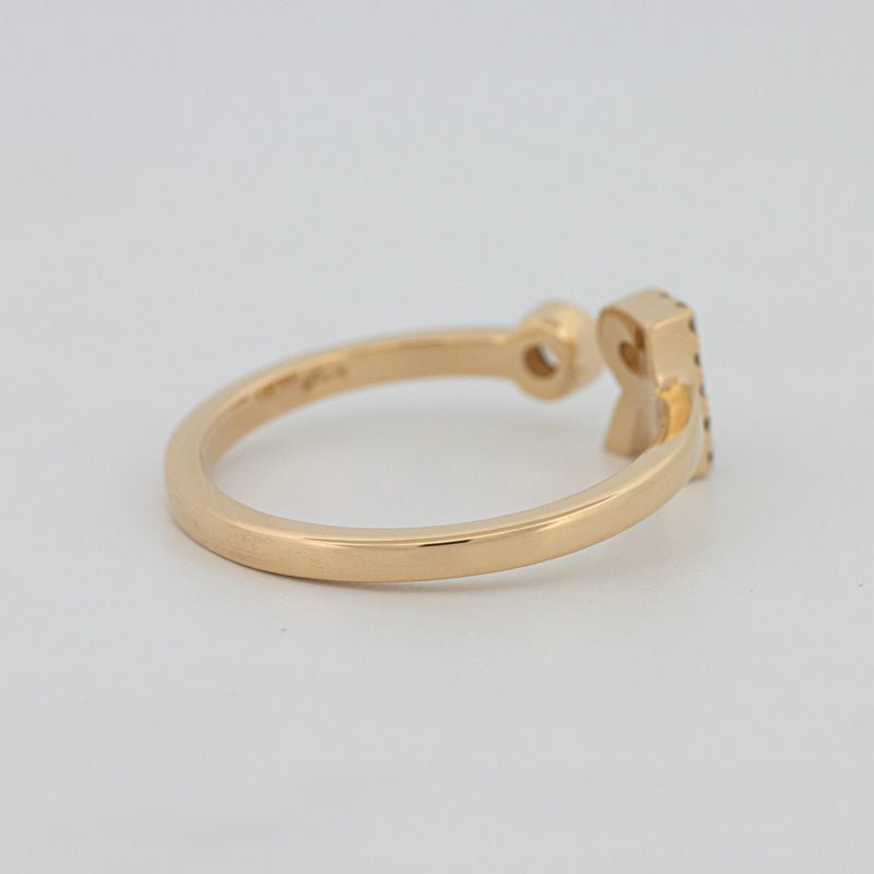 Single Initial "R" Diamond Ring - ZIZOV DIAMONDS