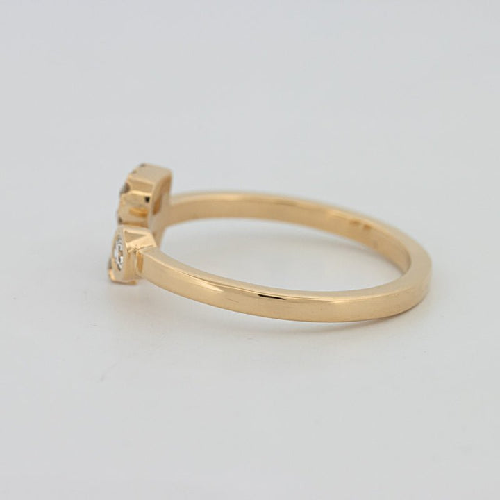 Single Initial "R" Diamond Ring - ZIZOV DIAMONDS