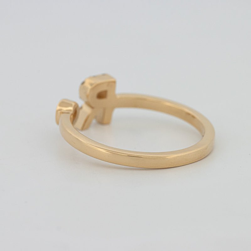 Single Initial "R" Diamond Ring - ZIZOV DIAMONDS
