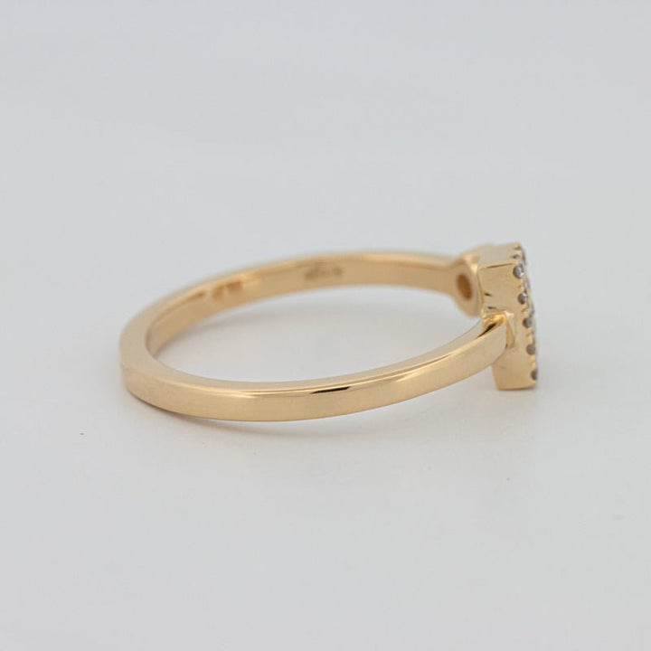 Single Initial "R" Diamond Ring - ZIZOV DIAMONDS