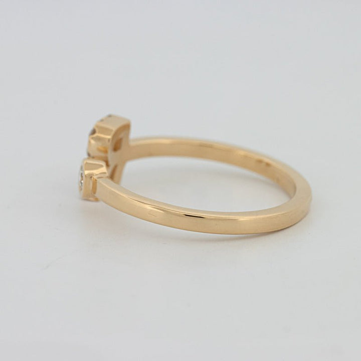 Single Initial "R" Diamond Ring - ZIZOV DIAMONDS