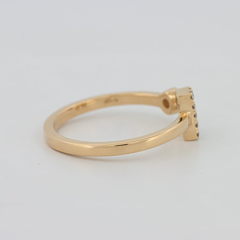 Single Initial "R" Diamond Ring - ZIZOV DIAMONDS