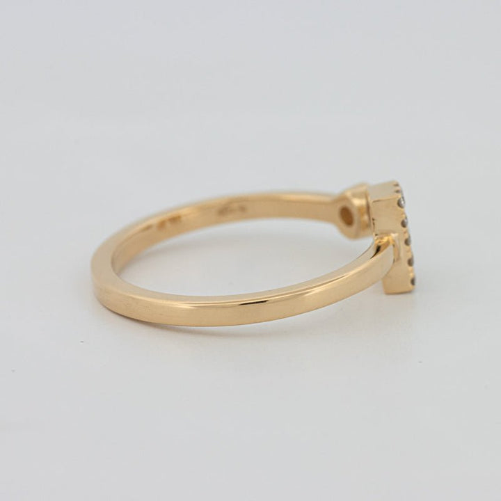 Single Initial "R" Diamond Ring - ZIZOV DIAMONDS