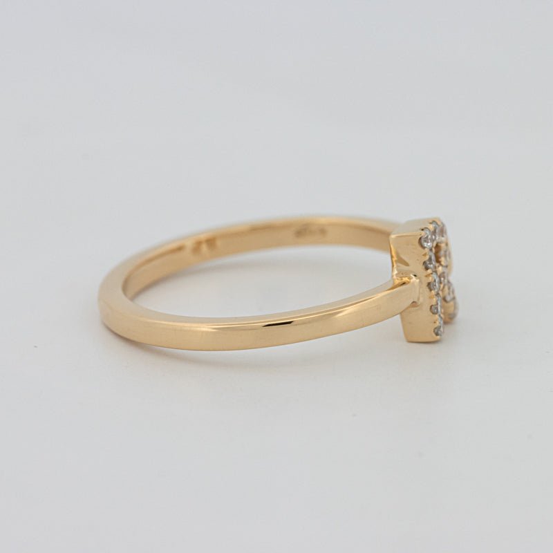 Single Initial "R" Diamond Ring - ZIZOV DIAMONDS
